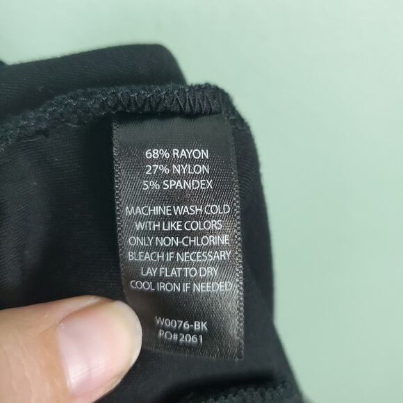 Betabrand Black Classic Straight Leg Dress Yoga Pull On Pants Medium - Picture 4 of 4